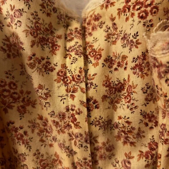 GUNNE SAX by Jessica San Francisco; Size 7; Soft beige background with flowers - Picture 4 of 6